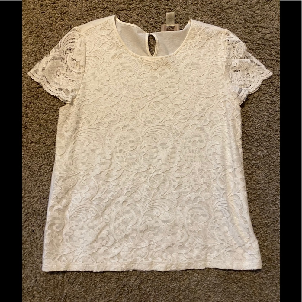 Loft lace tee